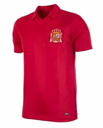 Rød Spain 1984 Retro Football Shirt Stock Xxl - Copa Football Shirt