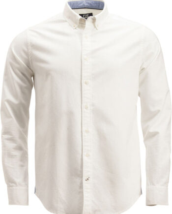 Hvid Belfair Oxford Shirt Menamp - Cutterandbuck Shirt  - 7332413547944