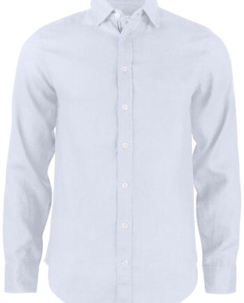 Hvid Summerland Linen Shirt - Cutterandbuck Shirt  - 7332413622733
