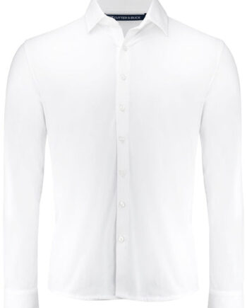Hvid Hedley Stretch Shirt Men - Cutterandbuck Shirt  - 7332413686254