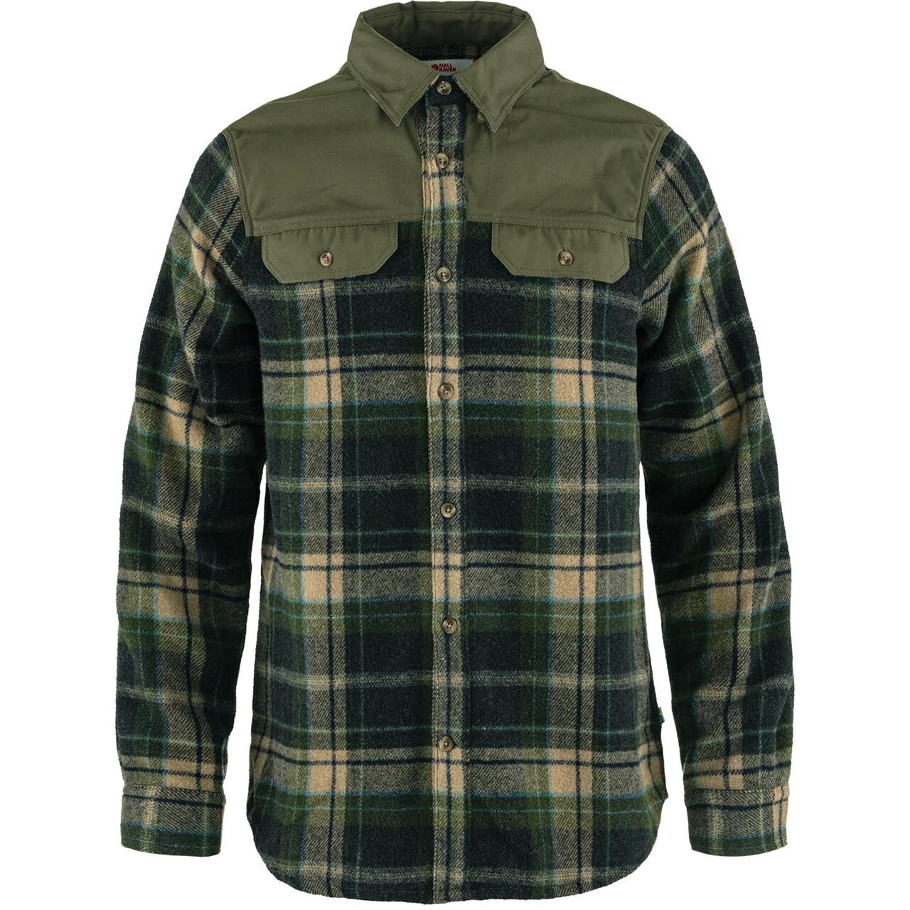 Grøn Fjallraven Mens Granit Shirt Laurel Green 625 Large - Fjällräven Shirt  - 7323450934989