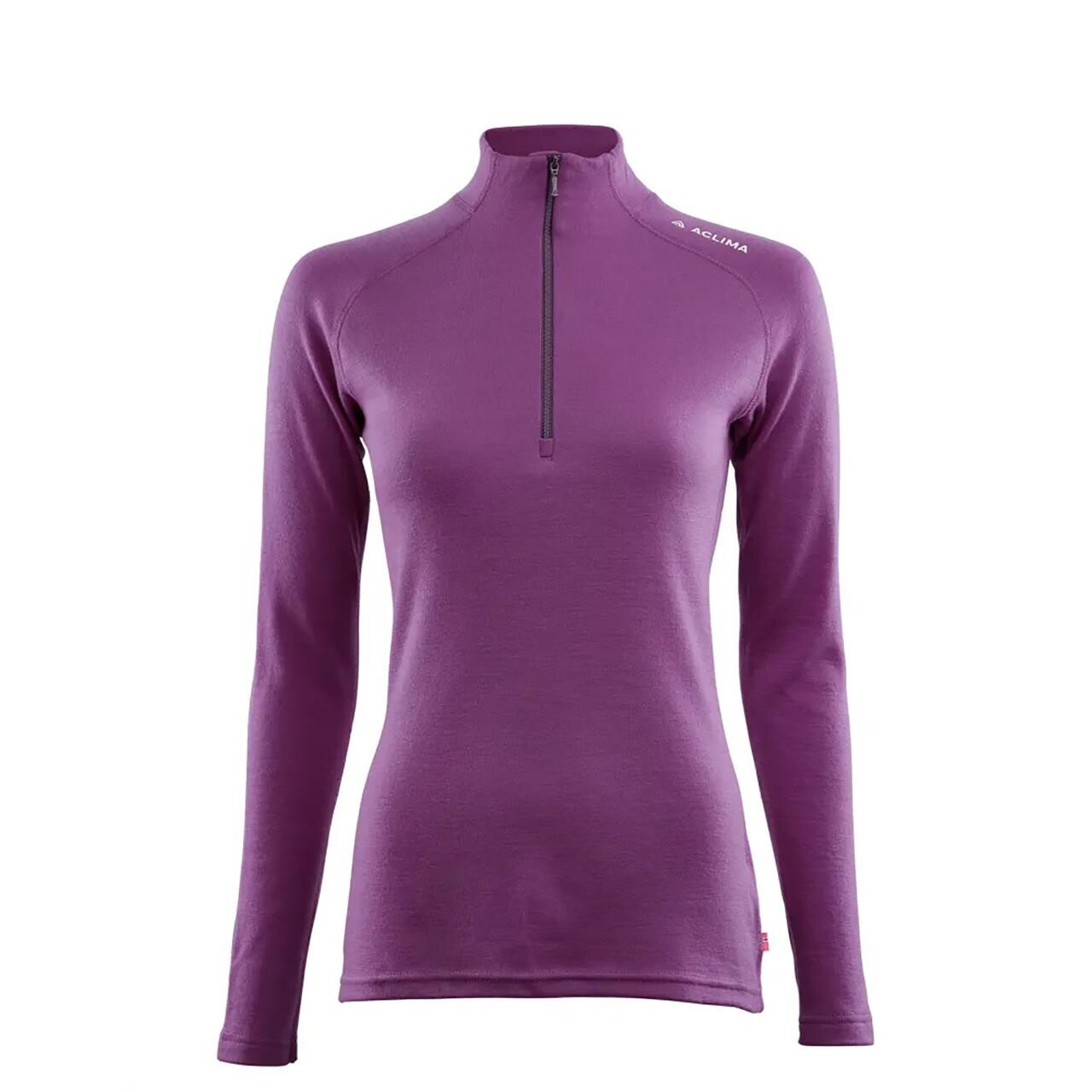 Lilla Aclima Womens Warmwool Mock Neck Shirt Sunset Purple Medium - Aclima Shirt - 7034041087648
