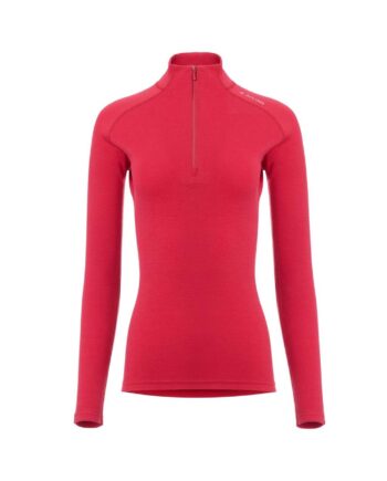 Rød (JESTER RED Aclima Womens Warmwool Mock Neck Shirt Rød Jester Red Large - Aclima Shirt  - 7034041109173