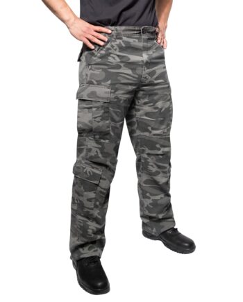 Sort Rothco Paratrooper Bukser Dark Camo - Rothco Jeans  - 613902002845