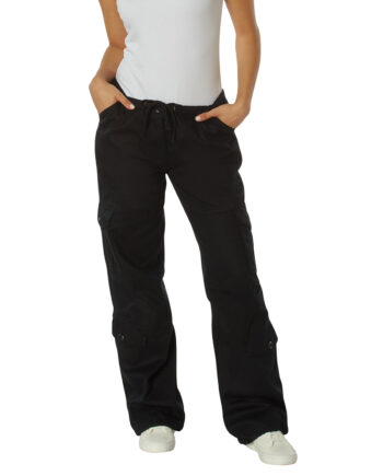 Sort Rothco Paratrooper Bukser Dame - Rothco Jeans  - 613902398658