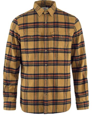 Brun (BUCKWHEAT Fjallraven Mens Vik Heavy Flannel Shirt Brun Buckwheat Autumn Leaf 232 215 - Fjällräven Shirt  - 7323450794620