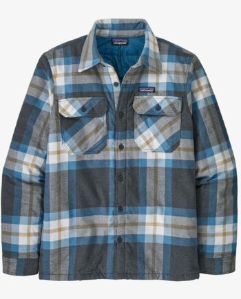 Sort Patagonia Mens Ins Org Fjord Flannel Shirt Forestry: Ink Black - Patagonia Shirt  - 195699136205