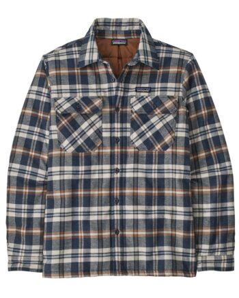 Blå (FIELDS: NE Patagonia Mens Ins Org Fjord Flannel Shirt Blå Fields: New Navy - Patagonia Shirt  - 195699989795