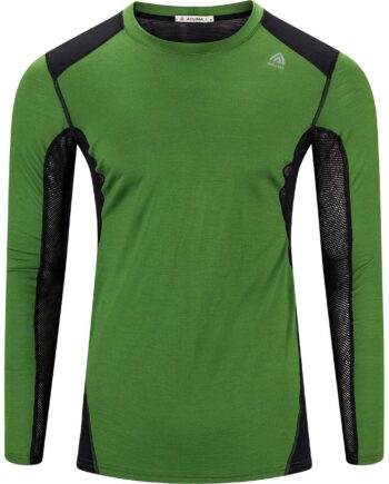 Sort Aclima Mens Lightwool Sports Shirt Cactus Jet Black Large - Aclima Shirt  - 7034041125838