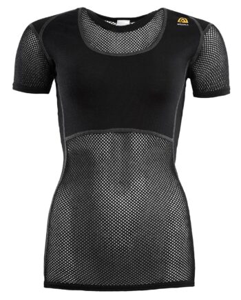 Sort Aclima Womens Woolnet Shirt Jet Black Small - Aclima Shirt  - 7034041060399