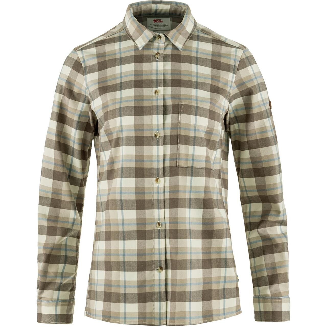 Hvid Fjallraven Womens Singi Fjall Shirt Chalk White Fossil 113 118 Medium - Fjällräven Shirt  - 7323451064838