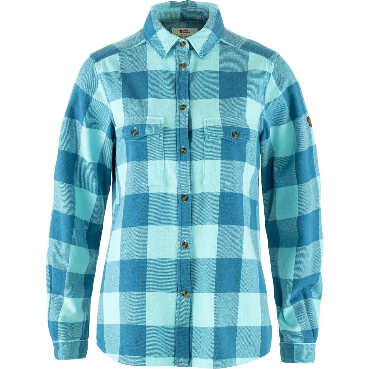 Blå (DAWN BLUE- Fjallraven Womens Vik Heavy Flannel Shirt Blå Dawn Blue Breeze Blue 543 514 Medium - Fjällräven Shirt - 7323451111532