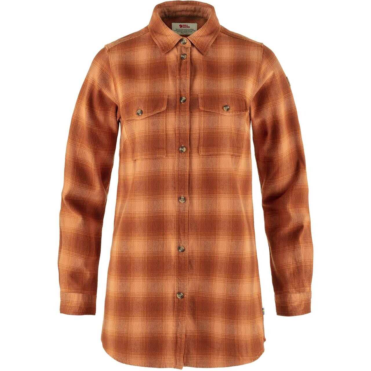 Brun (DESERT BR Fjallraven Womens Vik Twill Shirt Brun Desert Brn Autumn Leaf 242 215 Medium - Fjällräven Shirt - 7323450937355