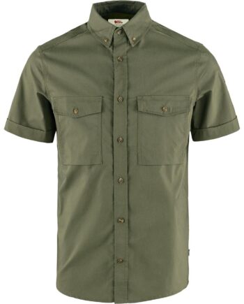 Grøn Fjallraven Mens Vik Air Stretch Shirt Laurel Green 625 - Fjällräven Shirt  - 7323451001932