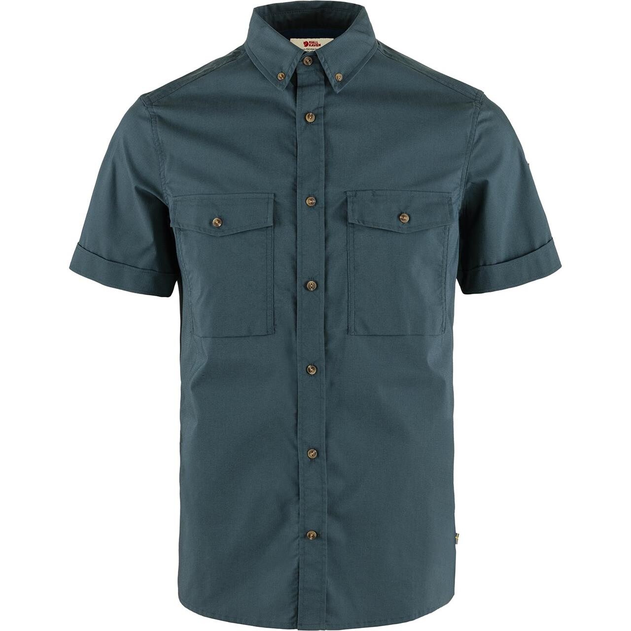 Blå (MOUNTAIN B Fjallraven Mens Vik Air Stretch Shirt Blå Mountain Blue 570 Medium - Fjällräven Shirt - 7323451001895