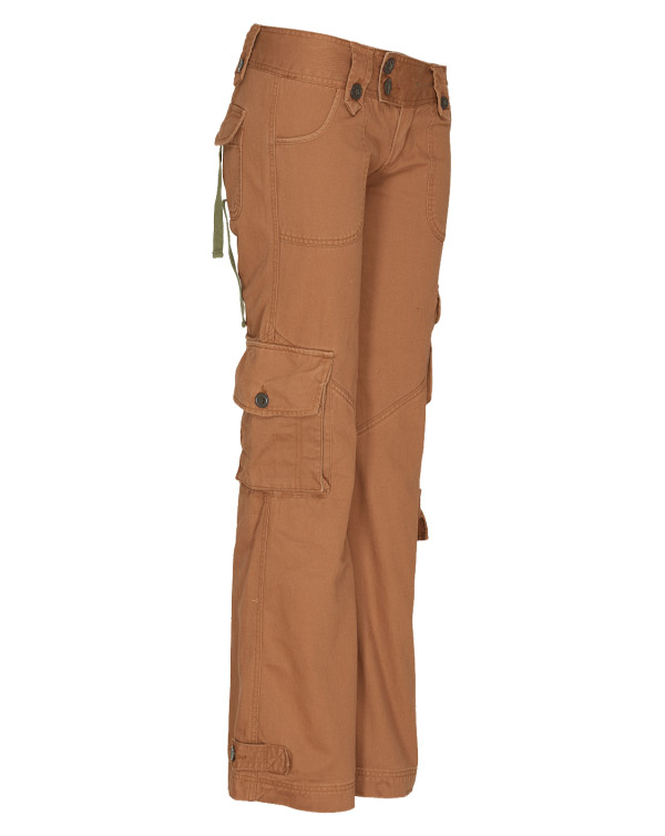 Light Brown Molecule Low Cut Combats Cargobukser Dame Lys Brun - Molecule Jeans  - 5400111100094