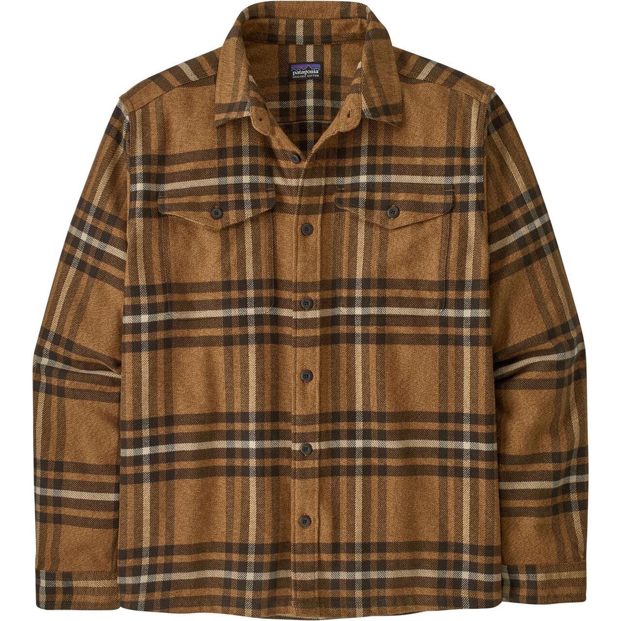 Brun (CATCH: DE Patagonia Mens Fjord Flannel Shirt Brun Catch: Deer Brown - Patagonia Shirt  - 198077239383