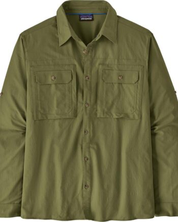 Grøn Patagonia Mens Self Guided Sun Shirt Caper Green - Patagonia Shirt  - 198077684589