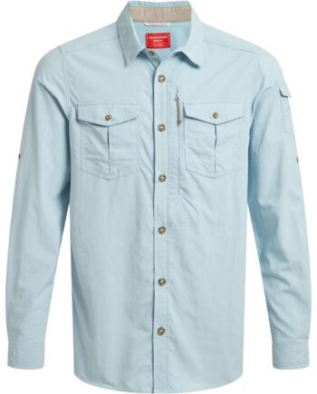 Blå (NIAGARA BL Craghoppers Mens Nosilife Adventure Shirt Iii Blå Niagara Blue Large - Craghoppers Shirt  - 5063260001458