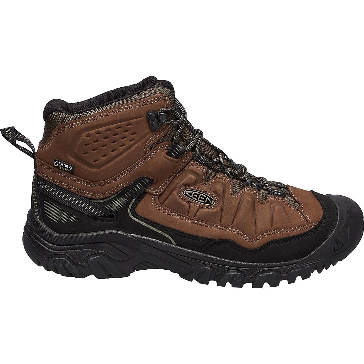 Sort Keen Mens Targhee Mid Brun Bison Black - Keen SkoSneaksers  - 195208419935
