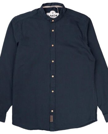Blå (BLUEBERRY) Lakor Mens Plain Dal Shirt Blå Blueberry Medium - Lakor Shirt  - 5714133072081