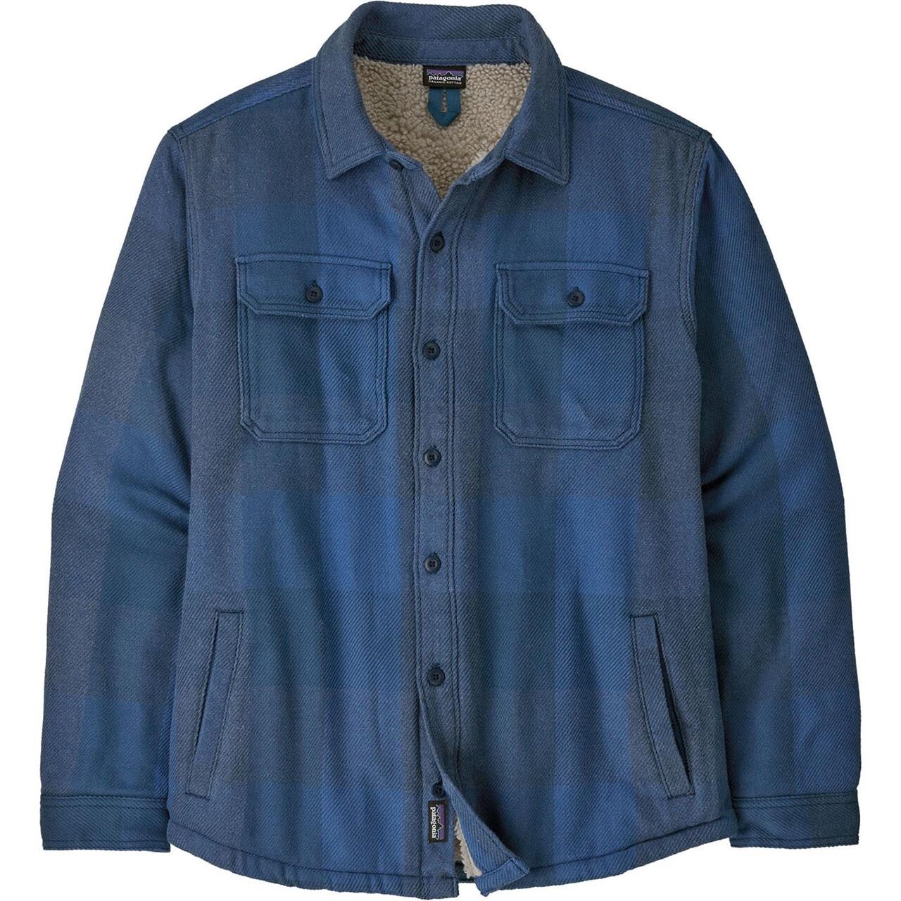 Blå (LOW TIDE: Patagonia Mens Pile Lined Fjord Loft Shirt Jacket Blå Low Tide: Tidepool Blue - Patagonia Shirt  - 196924406032