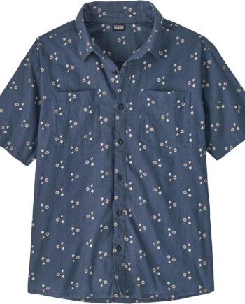 Blå (BOUQUET:DO Patagonia Mens Back Step Shirt Blå Bouquet:dolomite Blue Medium - Patagonia Shirt  - 198077645672