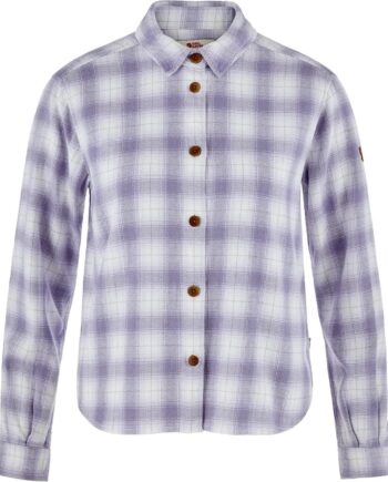 Lilla (LAVENDER Fjallraven Womens Vik Boxy Flannel Shirt Lilla Lavender Mist Eggshell 111 452 Large - Fjällräven Shirt  - 7323451204494