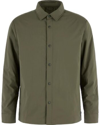 Grøn Fjallraven Mens Insulated Shirt Jacket Laurel Green 625 Large - Fjällräven Shirt  - 7323451205125