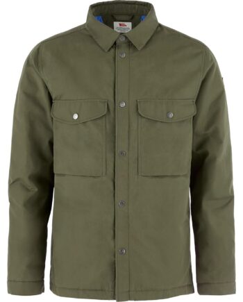 Grøn Fjallraven Mens Vik Down Shirt Jacket Laurel Green 625 Large - Fjällräven Shirt  - 7323451199158