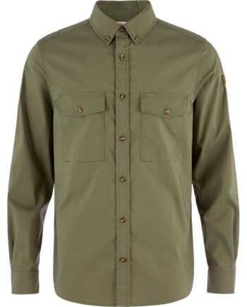 Grøn Fjallraven Mens Vik 1000 Shirt Laurel Green 625 Large - Fjällräven Shirt  - 7323451199813