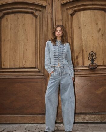 Forudbestilling Start Sep Couture Jackson Barrel Jeans Bleach Denim - Co Couture Jeans