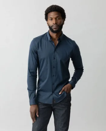 Navy Mmgmarco Jersey Shirt - Shirt  - 5711855591852