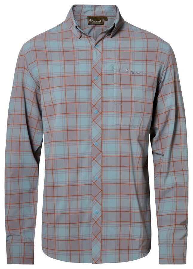 Aqua Grey Pinewood Abisko Trekking Insectsafe Shirt - Pinewood Shirt - 7331090484481