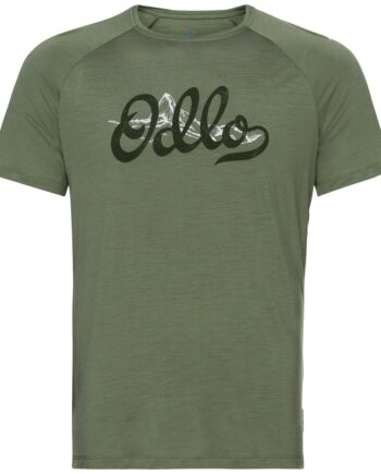 Grøn Concord Shirt Natur Merinould Lyocell Mat - Odlo Shirt  - 7613361823978
