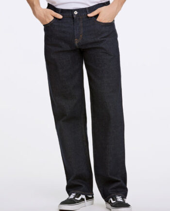 RINSE WASH Washed Indigo Loose Fit Jeans - Junk De Luxe Jeans  - 5714399441317
