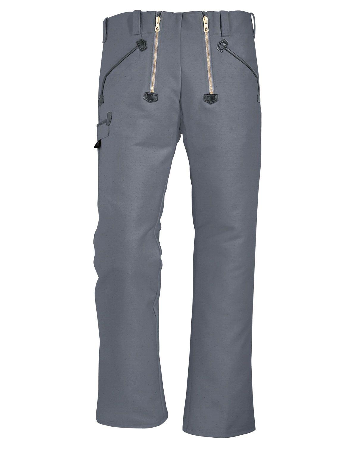 Grey Fhb Hubert Naver Bukser Moleskin Grå W38 L30 - Fhb Jeans - 4030646063707