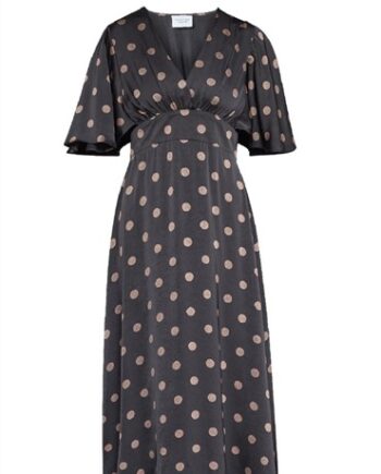 Sort Sisters Point Kjole Black Dot - Sisters Point Jeans  - 5714862680359