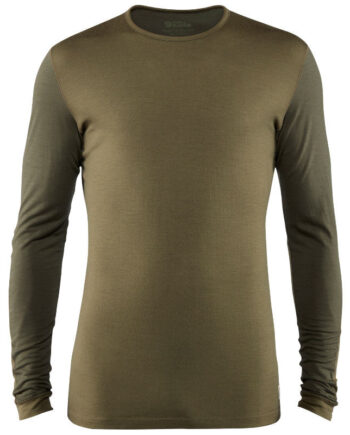 Grøn Fjallraven Keb Wool Langærmet Shirt Green Forest - Fjällräven Shirt  - 7323450491604