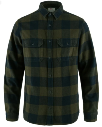 Deep Forest/D. Fjallraven Vik Heavy Flannel Shirt Deep Forest Navy - Fjällräven Shirt  - 7323451063107