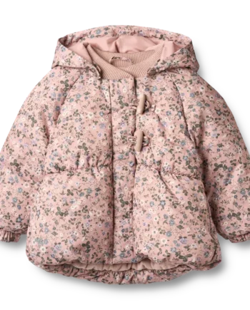Olga Pufferjakke Rose Powder Flowers Mdr - Wheat Jeans  - 5715596527521