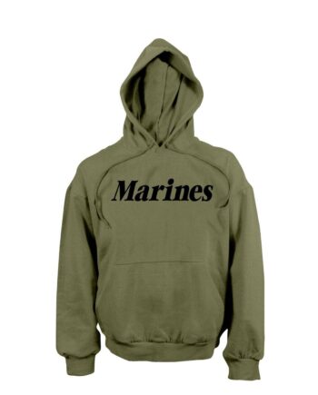 Olive W. Marine Rothco Trænings Sweatee Shirt Print Oliven Marines - Rothco Shirt  - 613902917613
