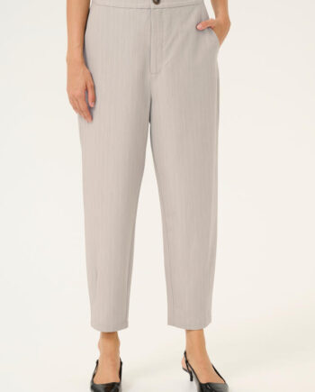 Bukser Kaesther Feather Gray Melange Pinstripe Kaffe - Kaffe Jeans  - 5715576223863
