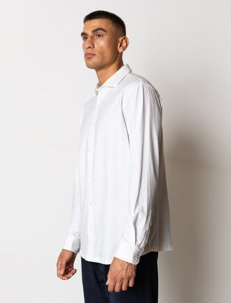 Hvid Clean Formal Stretch Shirt White - Shirt  - 5712946752695