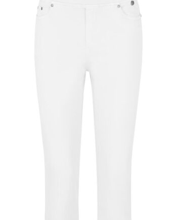 Hvid Capri Jeans Angelika Jump Rom Anna Montana - Anna Montana Jeans  - 4043614642996