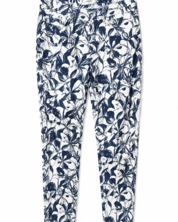 Jeans Angelika Slim Fit Blå Blomster Anna Montana - Anna Montana Jeans  - 4099573070172
