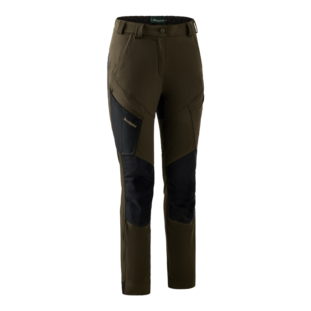 Grøn Deerhunter Lady Northward Bukser Dame Bark Green - Deerhunter Jeans  - 5702827226025