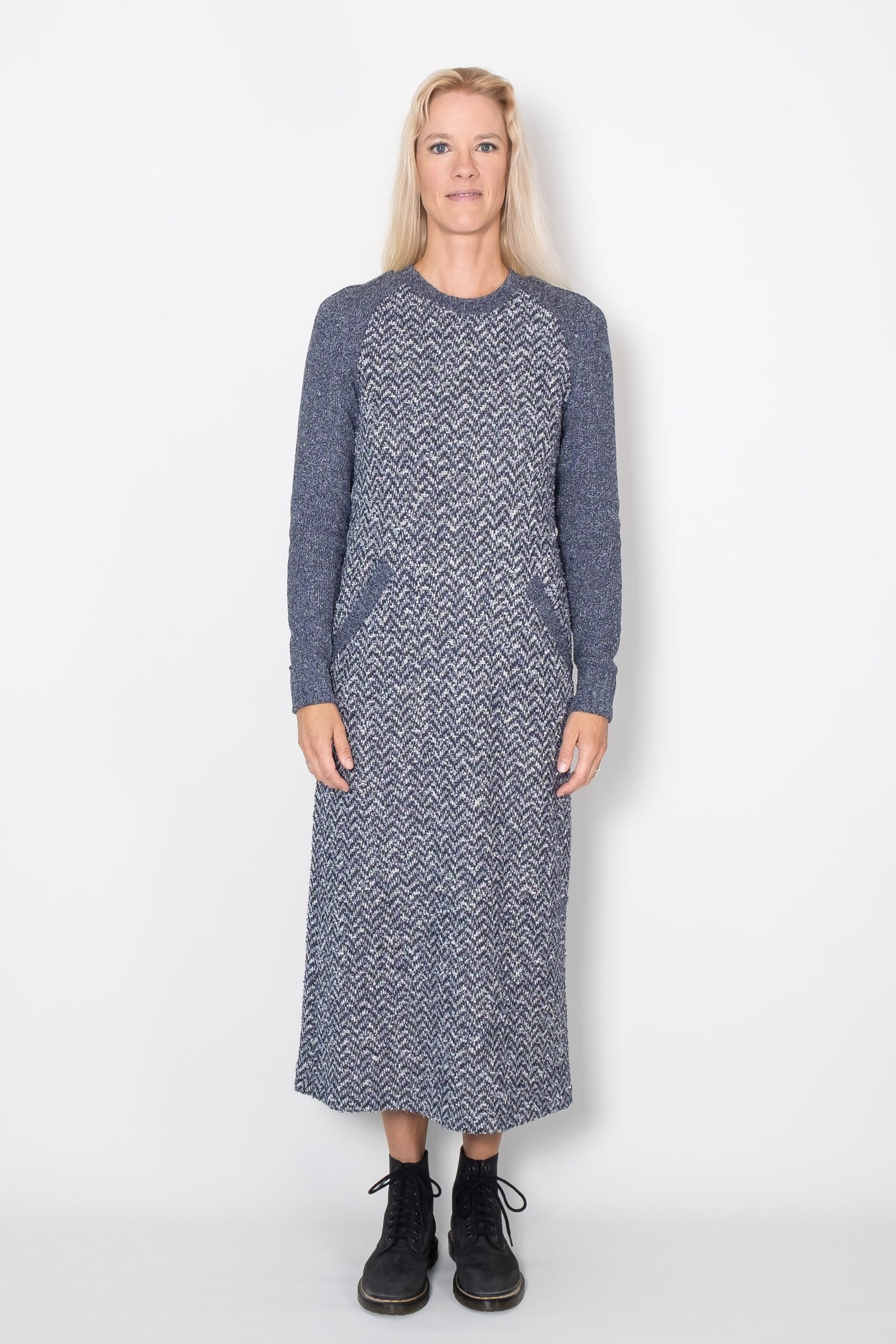 Jacquardvævet Jersey Kjole Doppia - Parol Jeans