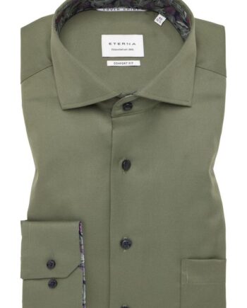 Grøn Shirt 8824 E14v - Eterna Shirt  - 4067159433949