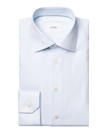 41 Bengal Striped Cotton Tencelamptrade Lyocell Shirt - Eton Shirt  - 7313584130616